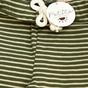 Petite Evelina Apparel Striped Baby Leggings